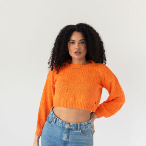 Tricot Cropped Oversized  Algodao Fire2