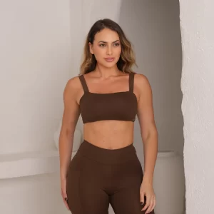 Bermuda Biker Pro com Bolso Lateral Marrom Cacau