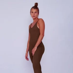 Macacão Longo Fitness Ungassan Marrom